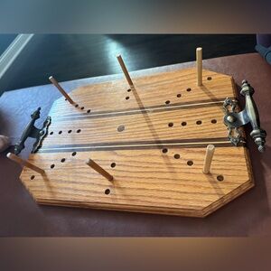 Vintage Pyrex Casserole Travel Carrying Wooden Tray with Handles